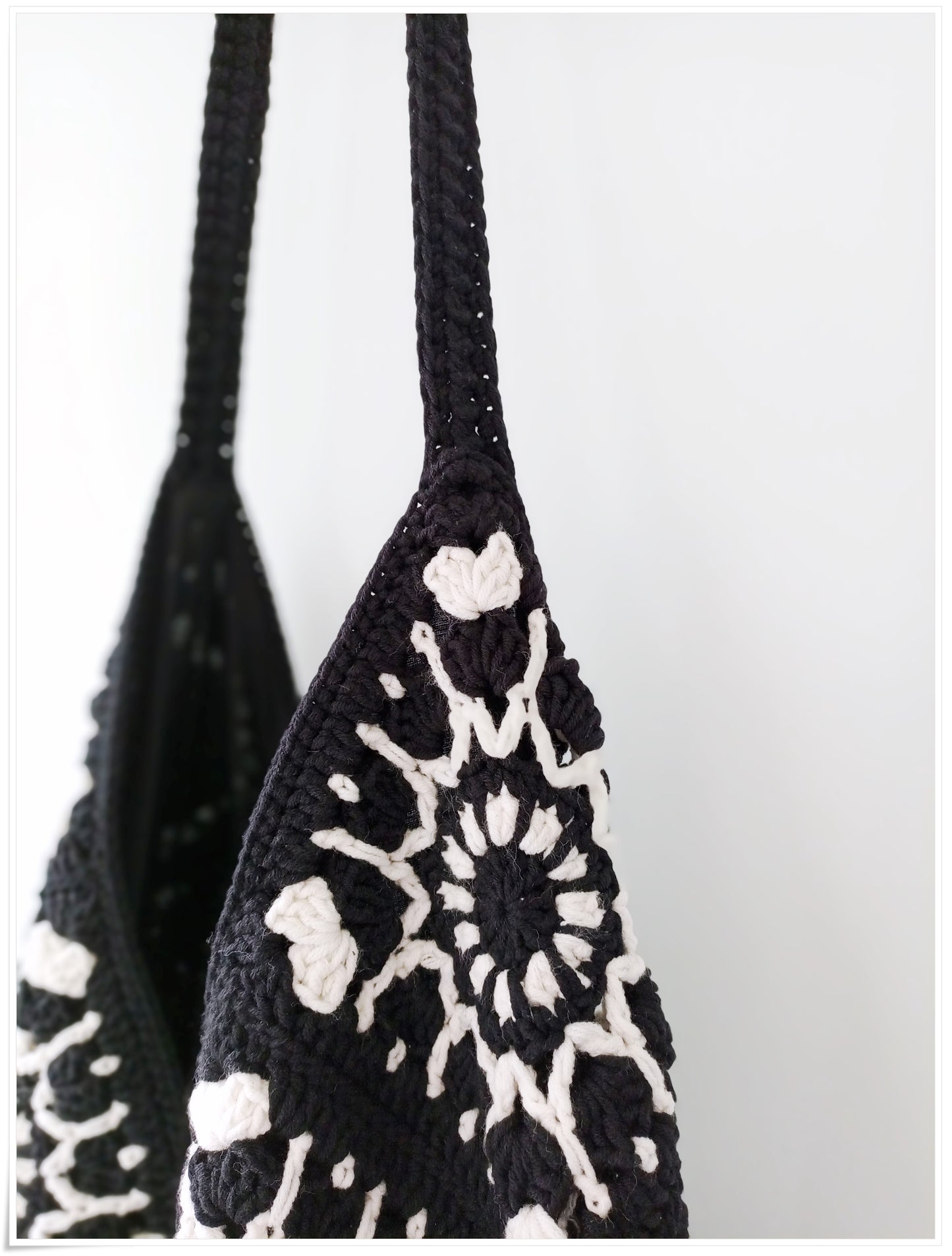Crochet Granny Square Hobo Bag