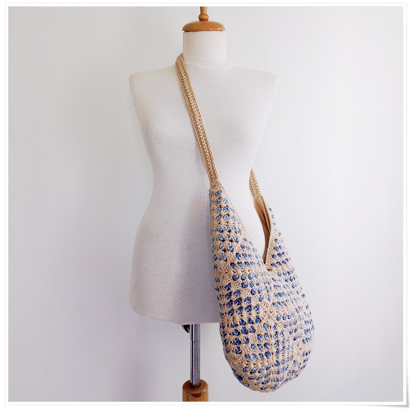 Crochet Granny Square Cross Body Bag