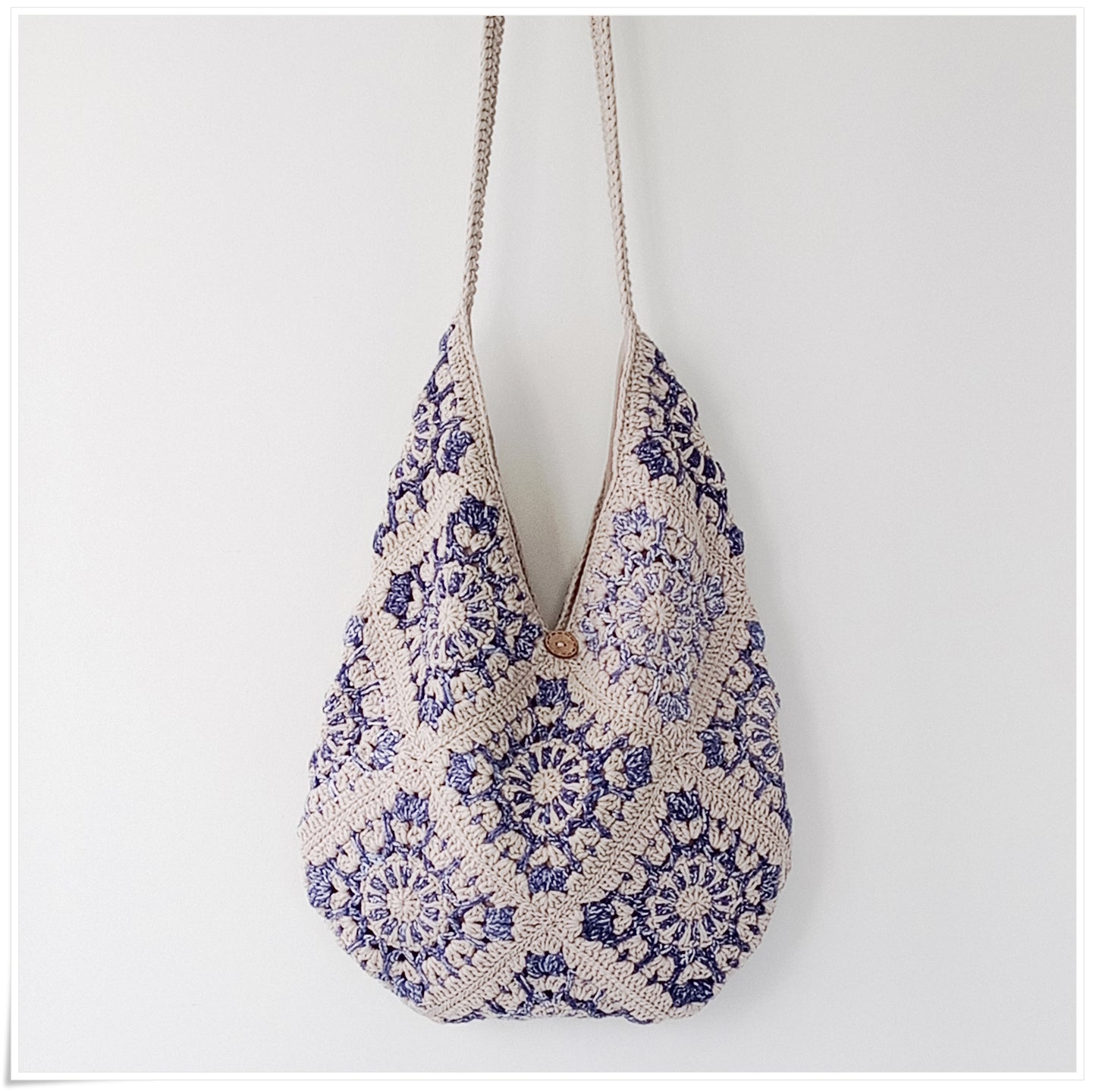 Crochet Granny Square Hobo Bag
