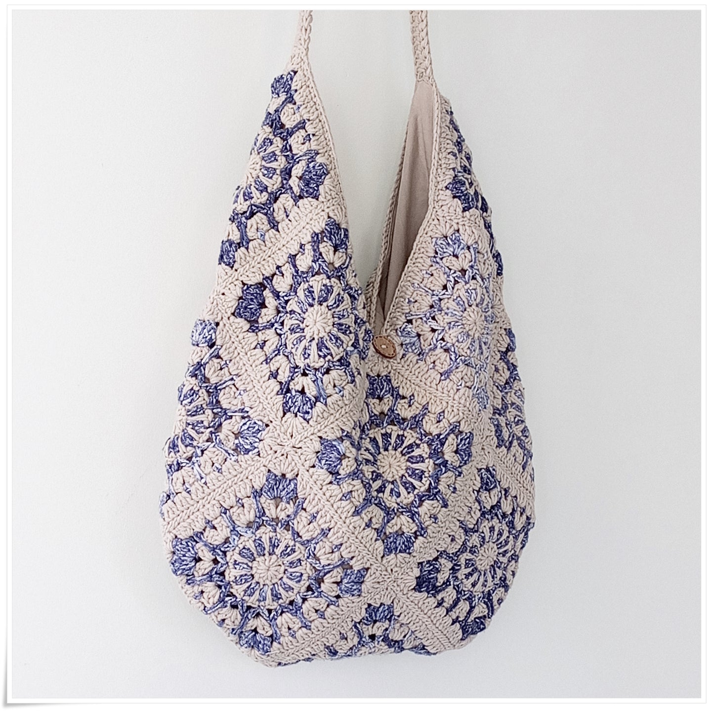 Crochet Granny Square Hobo Bag