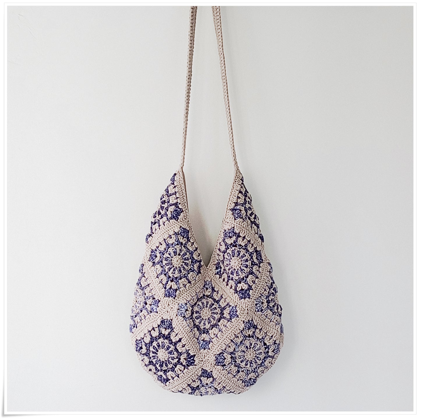 Crochet Granny Square Hobo Bag