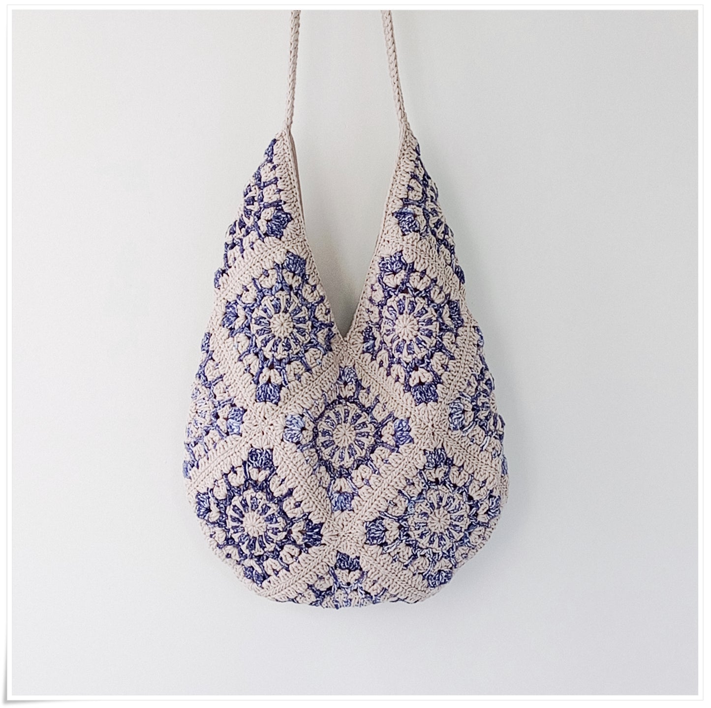 Crochet Granny Square Hobo Bag
