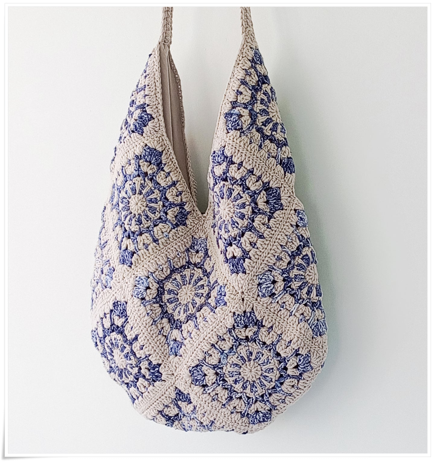 Crochet Granny Square Hobo Bag
