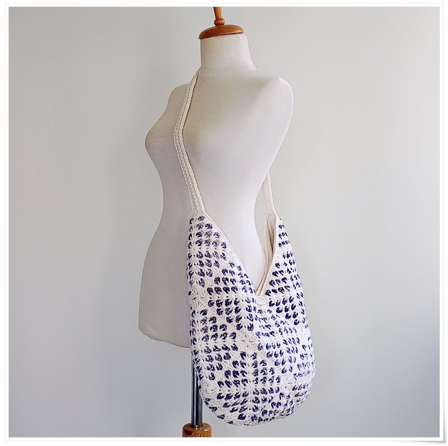 Crochet Granny Square Cross Body Bag