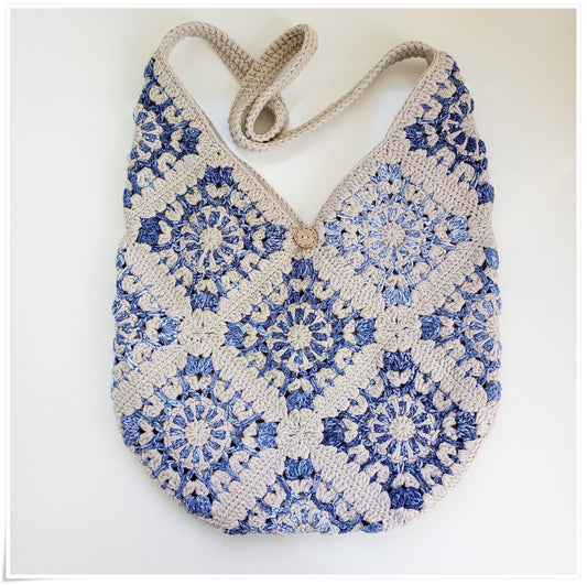 Crochet Granny Square Hobo Bag