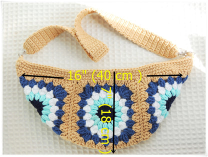 Crochet Small Crossbody Bag
