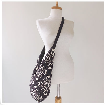 Crochet Granny Square Hobo Bag
