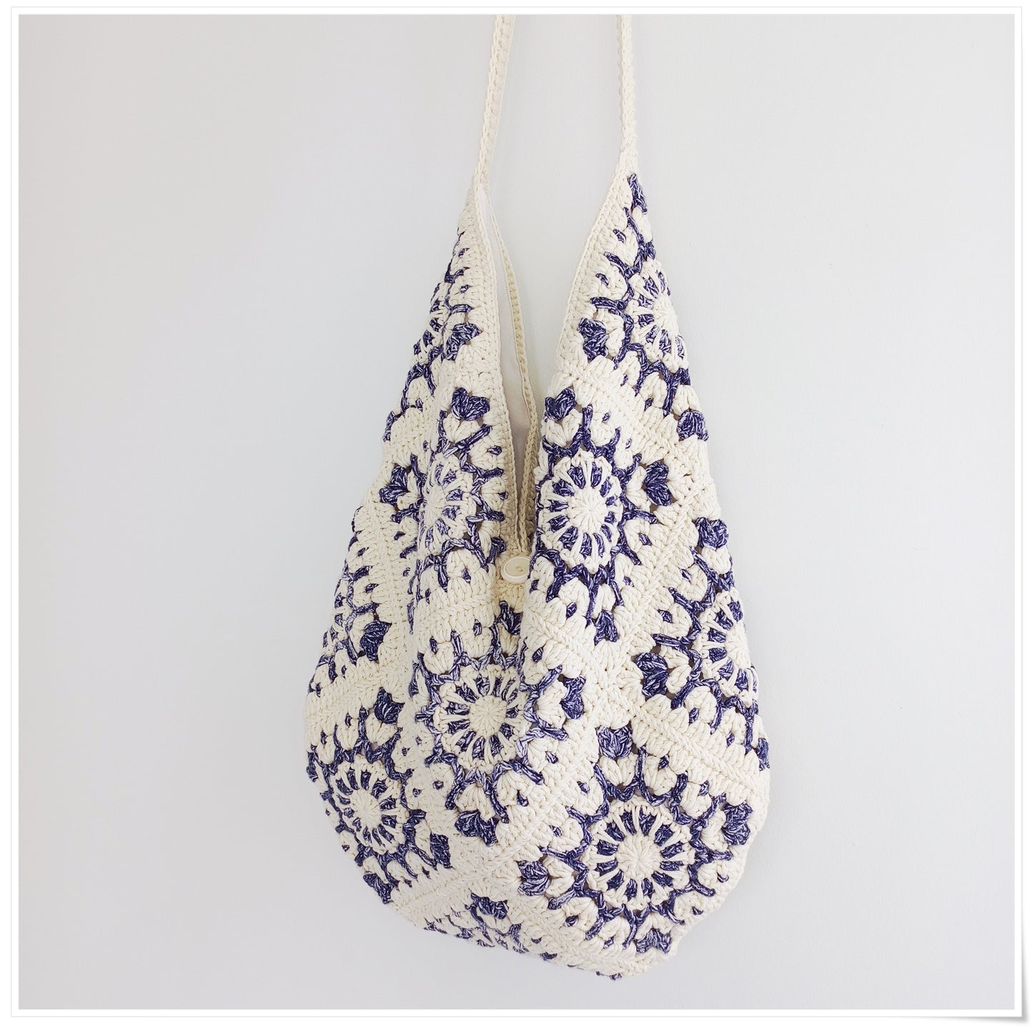 Crochet Granny Square Crossbody Bag