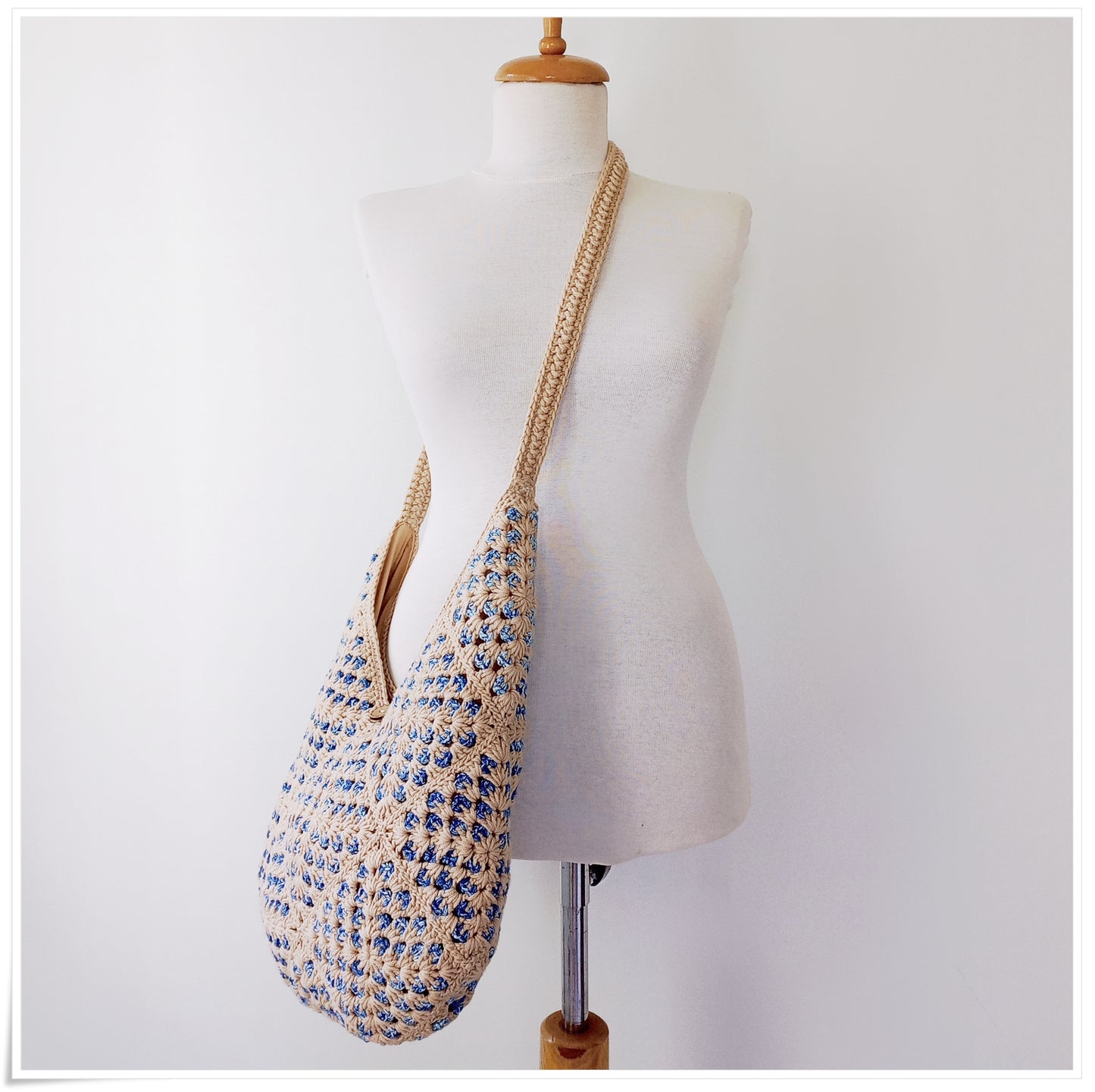 Crochet Granny Square Cross Body Bag