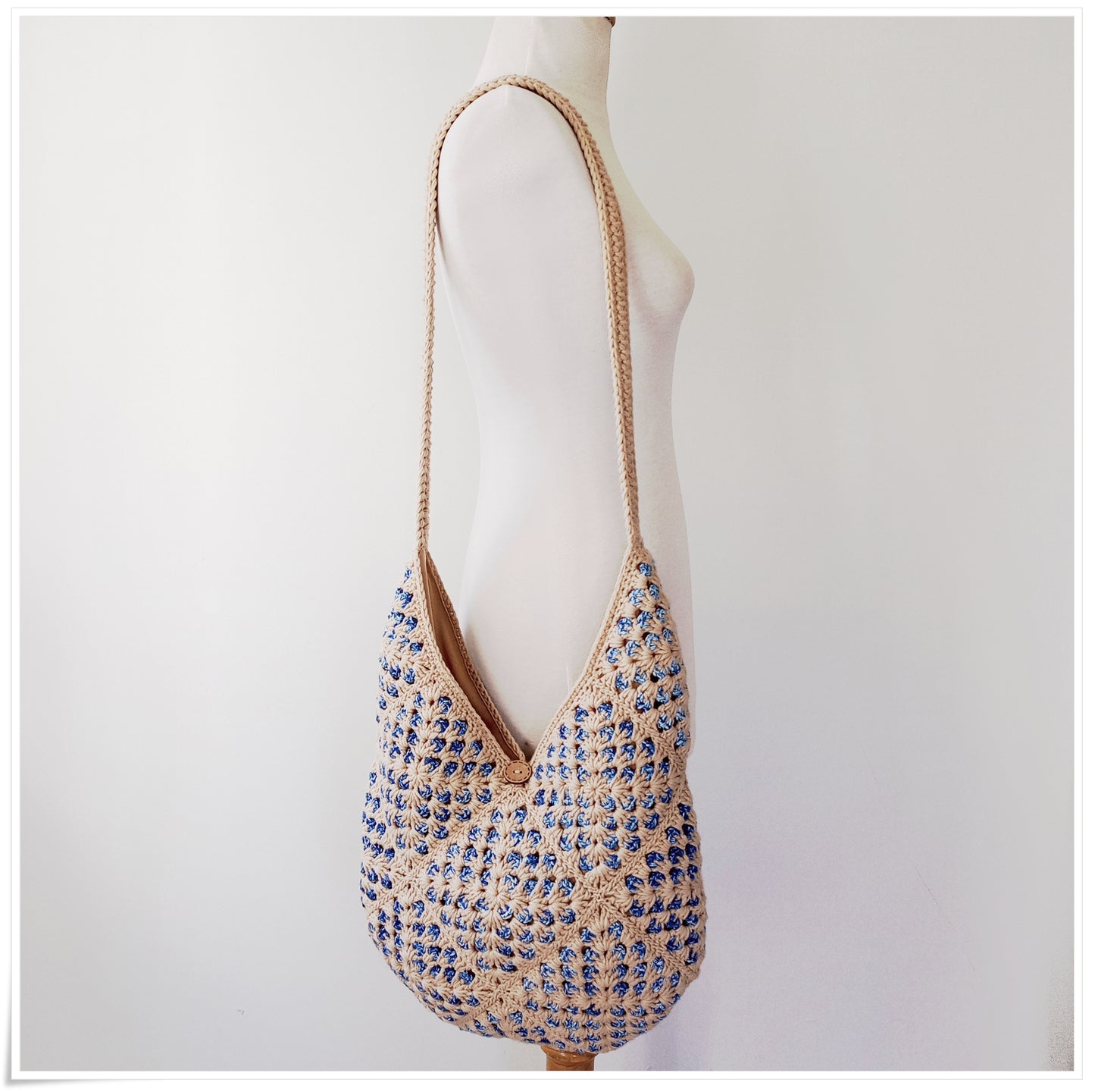 Crochet Granny Square Cross Body Bag