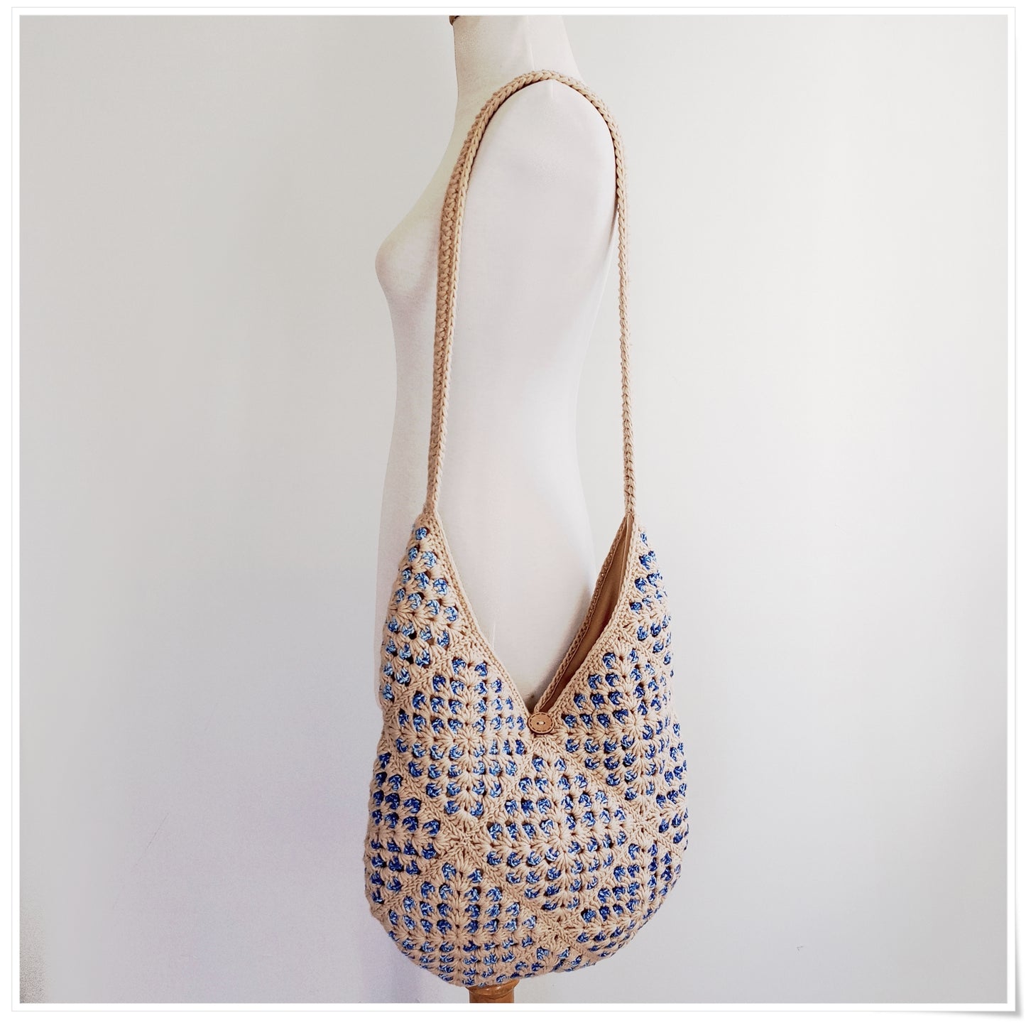 Crochet Granny Square Cross Body Bag